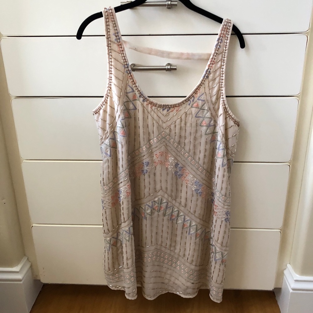 only worn once!! beaded mini dress